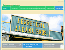 Tablet Screenshot of ferreteriasaldana.com